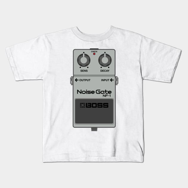 Boss NF-1 Noise Gate Guitar Effect Pedal Kids T-Shirt by conform